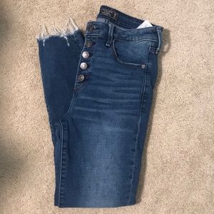 Abercrombie Button Fly High Rise Jean - 6